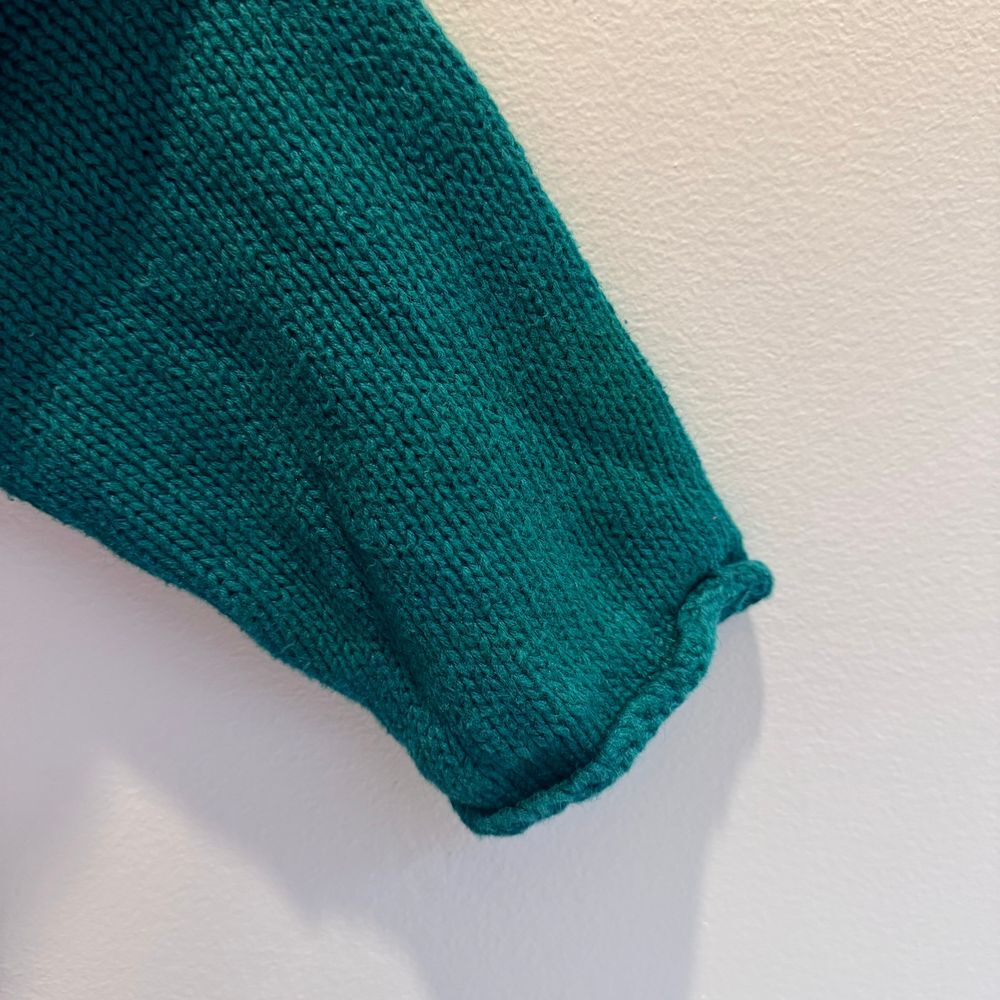 Forenza Sweater Vintage 80's 90's Oversized Cable Knit Green Women's Size Medium - Picture 3 of 9